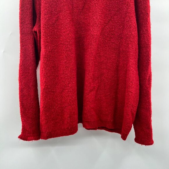 J.H. Collectibles Women's Pullover Sweater Mock Neck Long Sleeve Red Size 1X - Picture 5 of 9